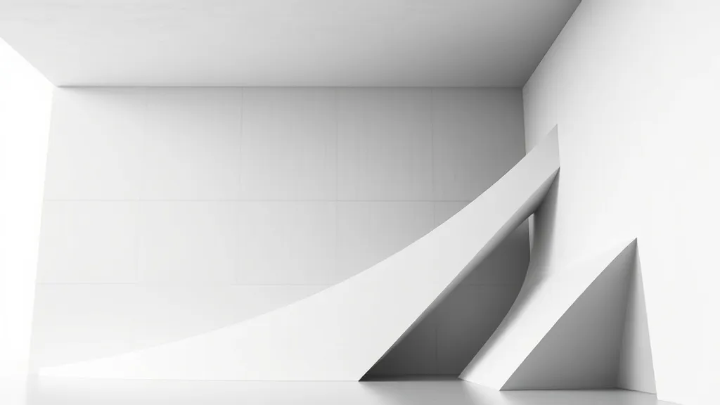 Abstract architectural lines and geometric shapes representi